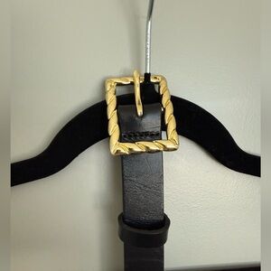 J. Crew Belt with Gold Twisted Buckle